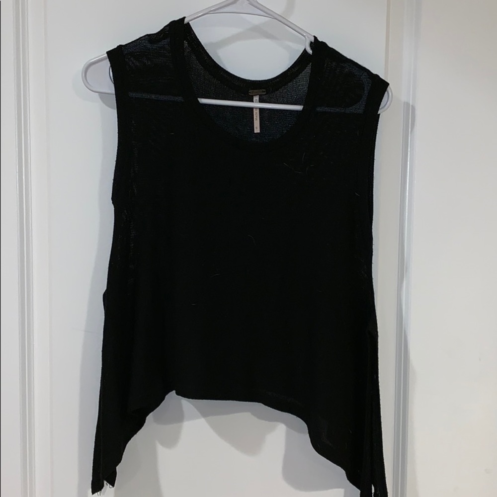 Fun Black Crop Tank